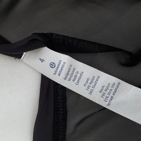 Lululemon Sheer Back Tank Black - Picture 3 of 16